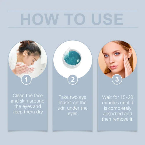 Máscara para os olhos hidratante