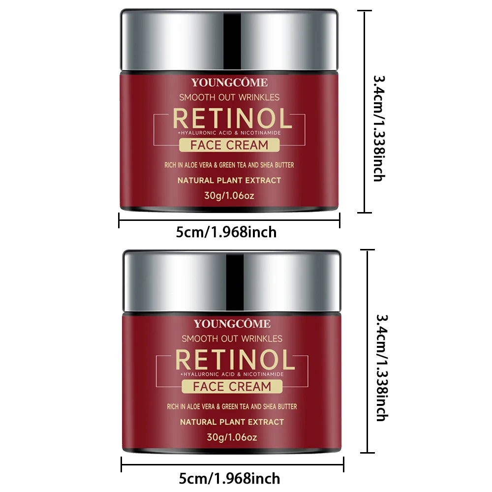 Creme facial firmador com retinol