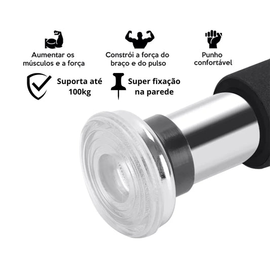 Barra de exercícios ajustável a porta, suporta ate 100 kgs