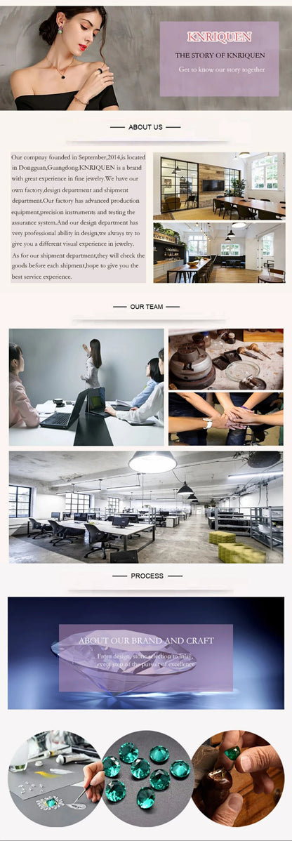 Luxury Square 8*8mm Emerald Gemstone Necklace Pendant Ring Earrings Party Fine Jewelry Set for Women Accessories Birtyday Gift