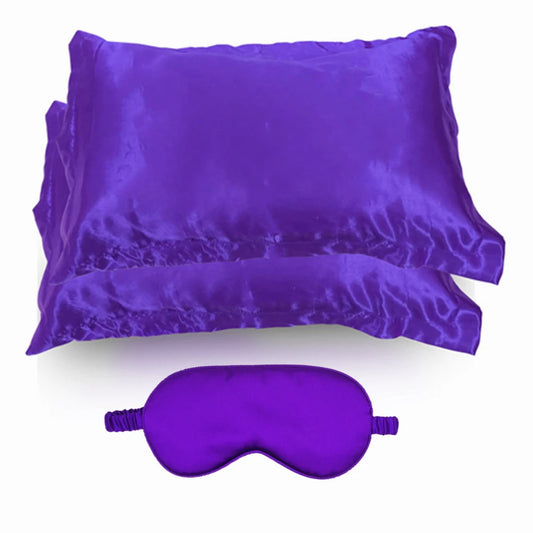 Conjunto de capa para almofada e mascara para olhos