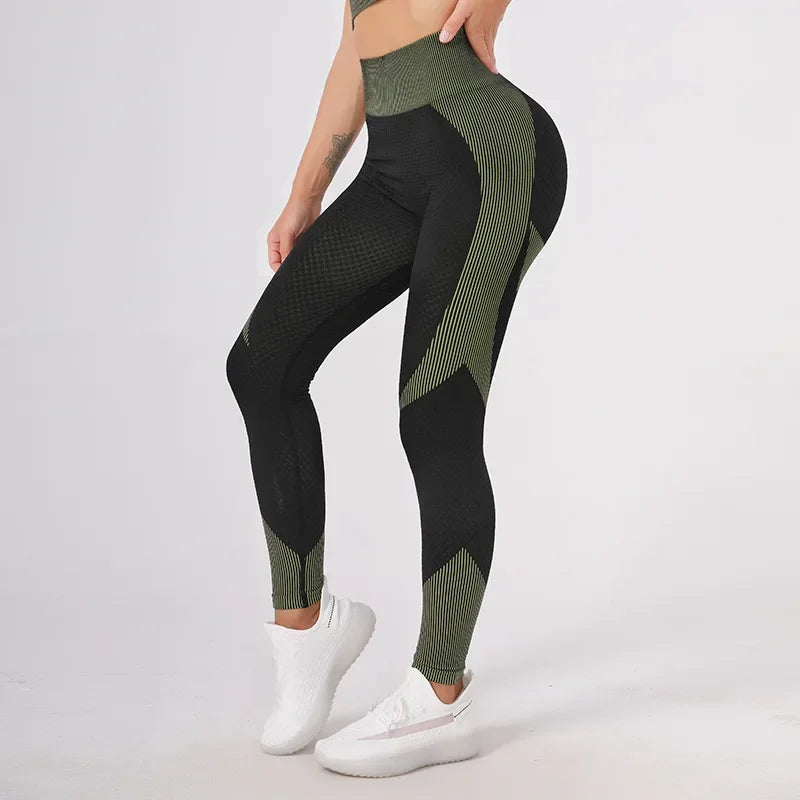 Breathable Yoga Suit Women's Simple High-waisted Sportswear Slimming Smoothing Outline Naked Feeling Yoga Set