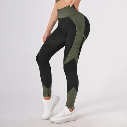 Breathable Yoga Suit Women's Simple High-waisted Sportswear Slimming Smoothing Outline Naked Feeling Yoga Set