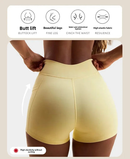 High Elasticity Cross Back Sports Bra Fitness Yoga Shorts Set Beautiful Back Design Neck Hanging Sports Underwear