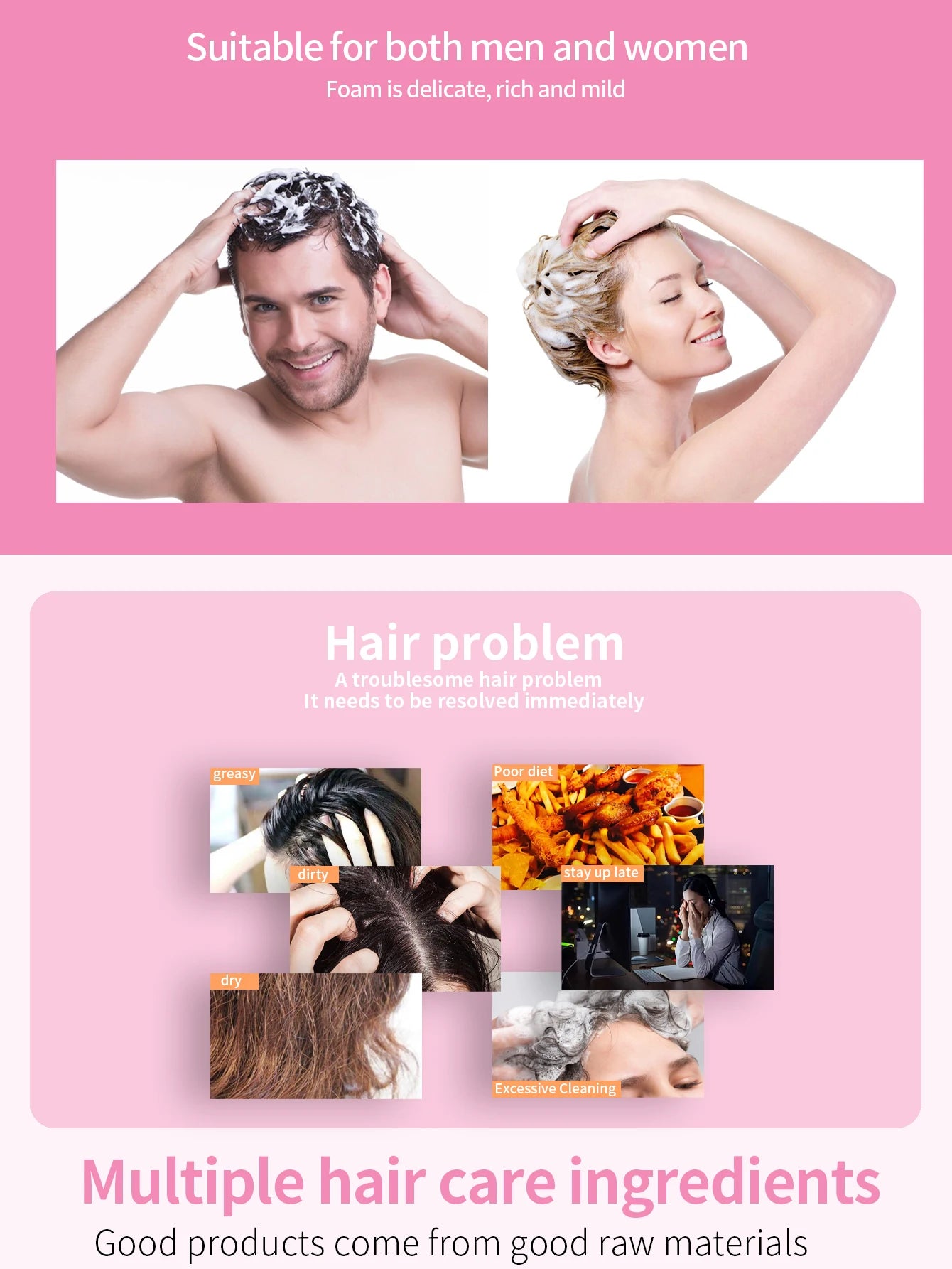 Shampoo sabonete rosa com óleo essencial