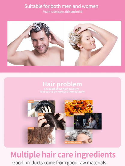 Shampoo sabonete rosa com óleo essencial