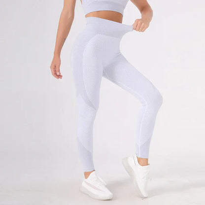 Breathable Yoga Suit Women's Simple High-waisted Sportswear Slimming Smoothing Outline Naked Feeling Yoga Set
