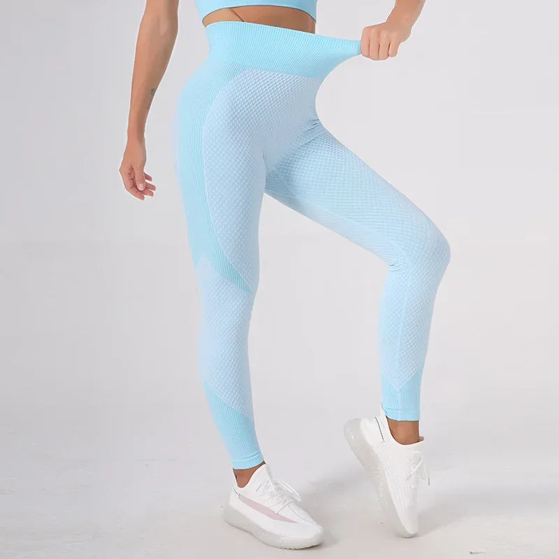 Breathable Yoga Suit Women's Simple High-waisted Sportswear Slimming Smoothing Outline Naked Feeling Yoga Set