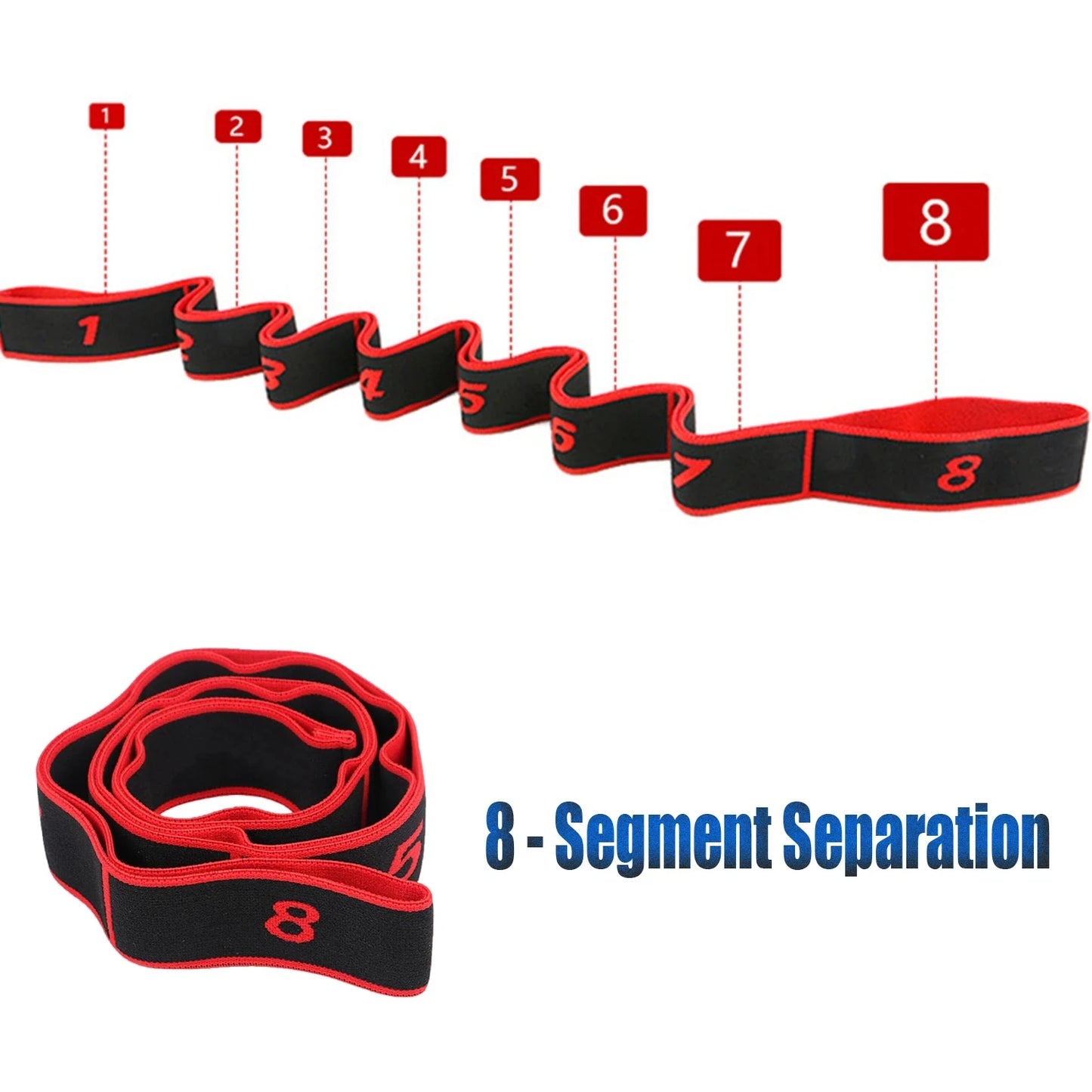 Faixa elástica de alongamento para yoga