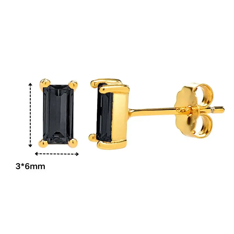 925 Sterling Silver Ear Needle Black Zircon Butterfly/Water Drop Hoop Earrings Drop Earrings For Women Fashion Wedding Jewelry