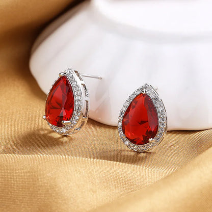 New 925 Sterling Silver AAA Zircon Stud Earrings For Women Fashion Exquisite Student Girlfriend Jewelry Accessories Heart Gift