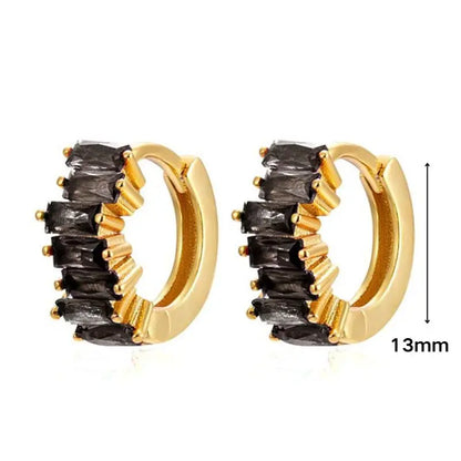 925 Sterling Silver Ear Needle Black Zircon Butterfly/Water Drop Hoop Earrings Drop Earrings For Women Fashion Wedding Jewelry