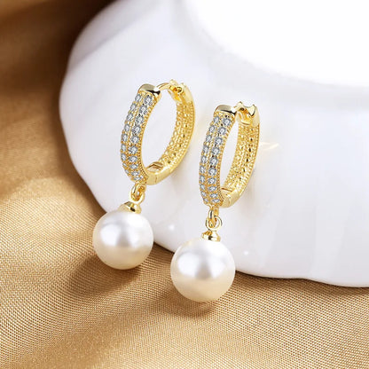 New 925 Sterling Silver AAA Zircon Stud Earrings For Women Fashion Exquisite Student Girlfriend Jewelry Accessories Heart Gift