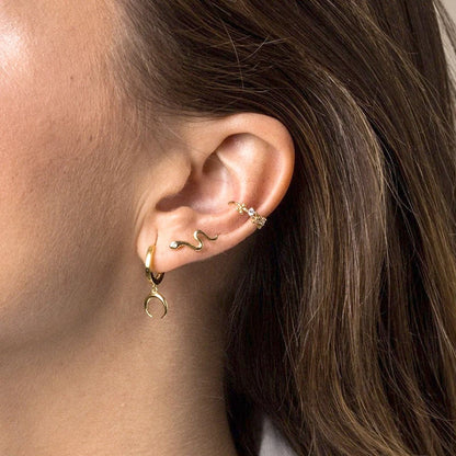 925 Silver Needle Cross/Star/Inverted Triangle Hollow Pendant Hoop Earrings For Women Simple Design Earrings Fashion Jewelry